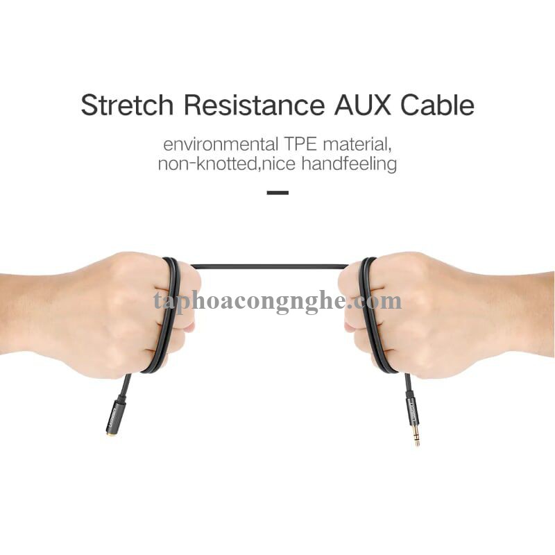 Ugreen 10538 5M màu Đen Cáp âm thanh 3.5mm nối dài AV118 30010538